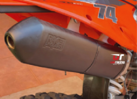 PROTETOR DE  ESCAPAMENTO PRETO KTM 2020 EM DIANTE