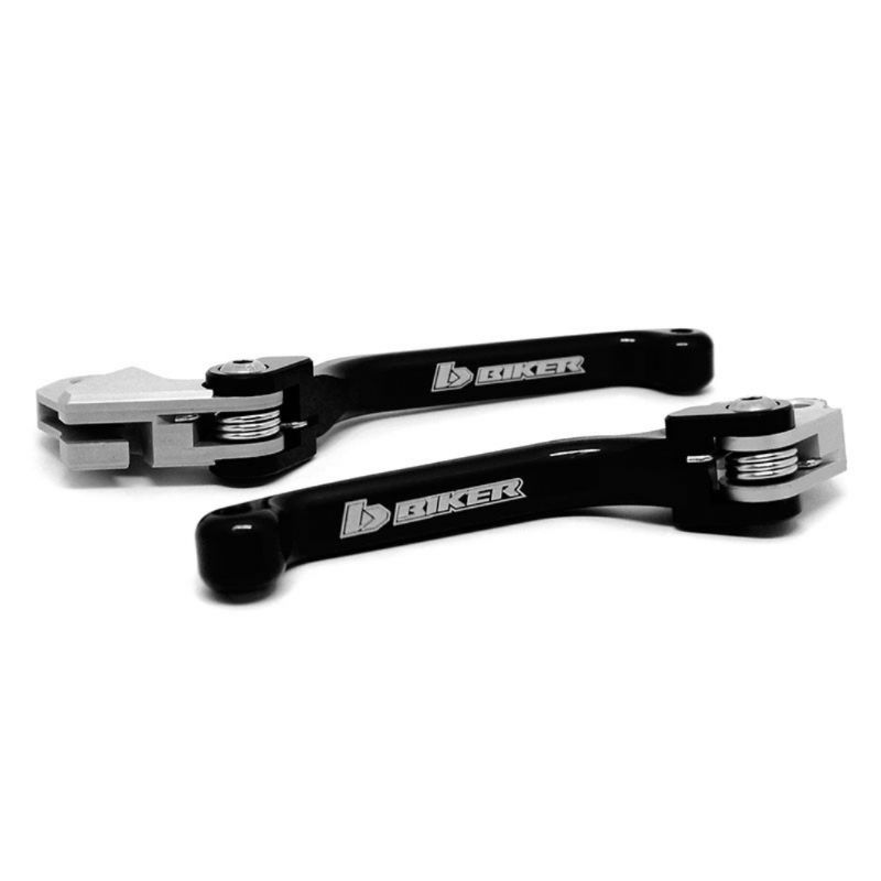 PAR DE MANETES MXF 250TS 2T BIKER - PRETO